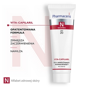 PHARMACERIS N VITA-CAPILARIL Krem nawilżająco-wzmacniający do twarzy SPF 20 50 ml